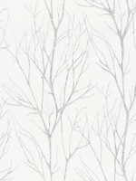 Diani White Metallic Tree Wallpaper 2979372602 by Advantage Wallpaper for sale at Wallpapers To Go