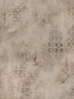 Fornax Brass Geometric Wallpaper 292720601 by Brewster Wallpaper for sale at Wallpapers To Go