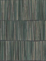 Aspen Dark Green Natural Stripe Wallpaper 391511 by Eijffinger Wallpaper for sale at Wallpapers To Go