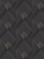 Raoul Black Fanning Diamonds Wallpaper 402096709 by Advantage Wallpaper for sale at Wallpapers To Go