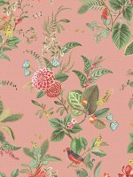 Floris Pink Woodland Floral Wallpaper 300111 by Eijffinger Wallpaper for sale at Wallpapers To Go