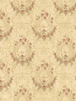 Georgiana Red Tearose Wallpaper 312302124 by Chesapeake Wallpaper for sale at Wallpapers To Go