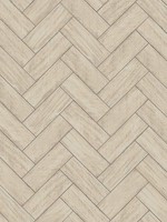 Kaliko Taupe Wood Herringbone Wallpaper 312310105 by Chesapeake Wallpaper for sale at Wallpapers To Go