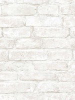 Arlington White Brick Wallpaper 312312481 by Chesapeake Wallpaper for sale at Wallpapers To Go
