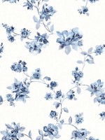 Cyrus Blueberry Festive Floral Wallpaper 312324481 by Chesapeake Wallpaper for sale at Wallpapers To Go