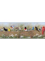 Flock Multicolor Menagerie Border 312344671 by Chesapeake Wallpaper for sale at Wallpapers To Go