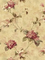 Magnolia Yellow Hydrangea Trail Wallpaper 312376304 by Chesapeake Wallpaper for sale at Wallpapers To Go