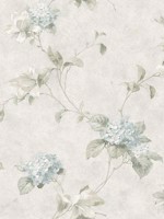 Magnolia Light Blue Hydrangea Trail Wallpaper 312376306 by Chesapeake Wallpaper for sale at Wallpapers To Go