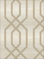 Geometric Trellis Stringcloth Metallics Textured Wallpaper JC21208 by Wallquest Wallpaper for sale at Wallpapers To Go