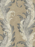 Big Scroll Metallic Wallpaper SE30906 by Pelican Prints Wallpaper for sale at Wallpapers To Go