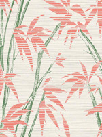 Tropical Bamboo Print Wallpaper AF40206 by Pelican Prints Wallpaper for sale at Wallpapers To Go