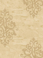 Eastern Garden Monotone with Damask Wallpaper AF41115 by Pelican Prints Wallpaper for sale at Wallpapers To Go