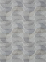 Half Moon Charcoal Wallpaper T463 by Thibaut Wallpaper for sale at Wallpapers To Go