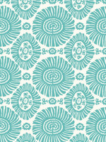 Solis Turquoise Wallpaper T10085 by Thibaut Wallpaper for sale at Wallpapers To Go