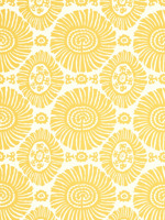Solis Yellow Wallpaper T10086 by Thibaut Wallpaper for sale at Wallpapers To Go