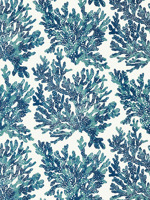Marine Coral Navy Wallpaper T10124 by Thibaut Wallpaper for sale at Wallpapers To Go