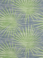 Palm Frond Navy and Green Wallpaper T10141 by Thibaut Wallpaper for sale at Wallpapers To Go