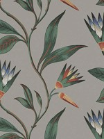 Cleo Vine Charcoal Wallpaper AT9616 by Anna French Wallpaper for sale at Wallpapers To Go