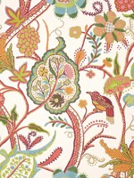 Windsor Cream and Red Wallpaper T14305 by Thibaut Wallpaper for sale at Wallpapers To Go