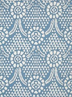 Chamomile Blue and White Wallpaper T14314 by Thibaut Wallpaper for sale at Wallpapers To Go