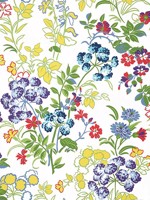 Spring Garden Brights Wallpaper T14341 by Thibaut Wallpaper for sale at Wallpapers To Go