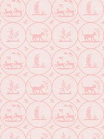Dooley Pink Wallpaper T14353 by Thibaut Wallpaper for sale at Wallpapers To Go