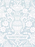 Galway Spa Blue Wallpaper T14360 by Thibaut Wallpaper for sale at Wallpapers To Go