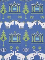 Kingdom Parade Blue and Green Wallpaper T10642 by Thibaut Wallpaper for sale at Wallpapers To Go