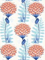 Tiverton Coral Wallpaper T10649 by Thibaut Wallpaper for sale at Wallpapers To Go