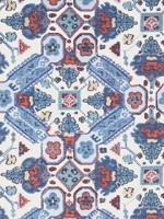 Persian Carpet Blue and White Wallpaper T10824 by Thibaut Wallpaper for sale at Wallpapers To Go