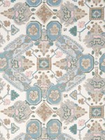 Persian Carpet Spa Blue Wallpaper T10825 by Thibaut Wallpaper for sale at Wallpapers To Go
