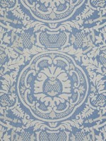 Earl Damask Blue Wallpaper T10837 by Thibaut Wallpaper for sale at Wallpapers To Go
