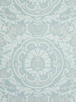 Earl Damask Robins Egg Wallpaper T10839 by Thibaut Wallpaper for sale at Wallpapers To Go