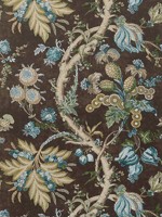 Chatelain Brown Wallpaper T10843 by Thibaut Wallpaper for sale at Wallpapers To Go