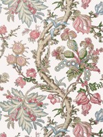 Chatelain Pink Wallpaper T10848 by Thibaut Wallpaper for sale at Wallpapers To Go