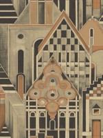 Art Deco Village Wallpaper SK90106 by Pelican Prints Wallpaper for sale at Wallpapers To Go