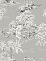 Toile Wallpaper CN32308 by Wallquest Wallpaper for sale at Wallpapers To Go
