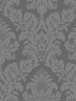 Fabric Damask Wallpaper UK10435 by Seabrook Wallpaper for sale at Wallpapers To Go