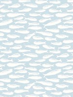 Nunkie Aqua Sardine Wallpaper 312210504 by Chesapeake Wallpaper for sale at Wallpapers To Go