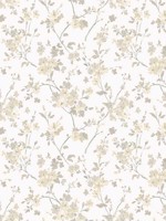 Glinda Light Yellow Floral Trail Wallpaper 312210903 by Chesapeake Wallpaper for sale at Wallpapers To Go