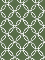 Quelala Green Ring Ogee Wallpaper 312211004 by Chesapeake Wallpaper for sale at Wallpapers To Go