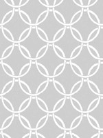 Quelala Grey Ring Ogee Wallpaper 312211030 by Chesapeake Wallpaper for sale at Wallpapers To Go