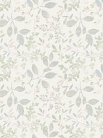 Tinker Teal Woodland Botanical Wallpaper 312211114 by Chesapeake Wallpaper for sale at Wallpapers To Go