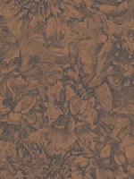 Auguste Copper Floral Wallpaper 307344 by Eijffinger Wallpaper for sale at Wallpapers To Go
