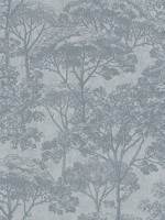 Teatro Blue Trees Wallpaper 4044380232 by Advantage Wallpaper for sale at Wallpapers To Go