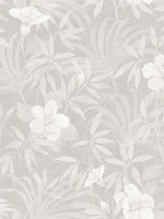 Malecon Grey Floral Wallpaper 4044380284 by Advantage Wallpaper for sale at Wallpapers To Go