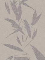 Kaiya Grey Leaves Wallpaper 4035375493 by Advantage Wallpaper for sale at Wallpapers To Go