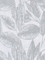 Suki Silver Leaves Wallpaper 4035378362 by Advantage Wallpaper for sale at Wallpapers To Go