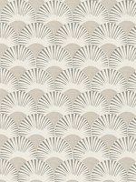Akemi Grey Fan Ogee Wallpaper 4035539301 by Advantage Wallpaper for sale at Wallpapers To Go