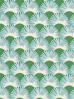Akemi Green Fan Ogee Wallpaper 4035539332 by Advantage Wallpaper for sale at Wallpapers To Go